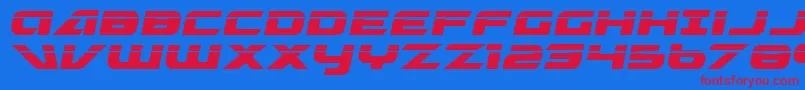 Graymalkin Laser Font – Red Fonts on Blue Background