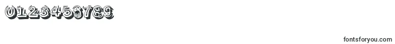 SmokeshadowMedium-Schriftart – Schriften für Zahlen und Nummern