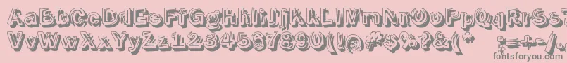 More about SmokeshadowMedium Font SmokeshadowMedium Font – Gray Fonts on Pink Background
