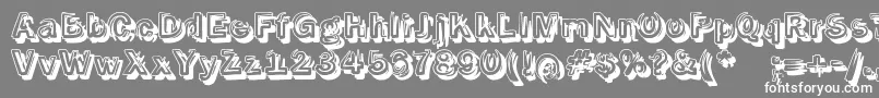 SmokeshadowMedium Font – White Fonts on Gray Background