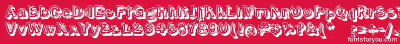 SmokeshadowMedium Font – White Fonts on Red Background