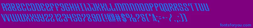 Departmenthleft Font – Blue Fonts on Purple Background