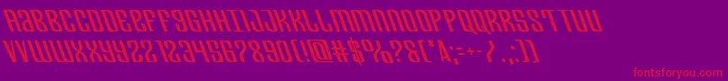 Departmenthleft Font – Red Fonts on Purple Background