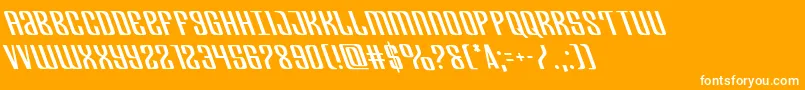 Departmenthleft Font – White Fonts on Orange Background