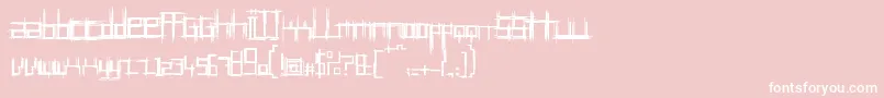 フォントBrui10 – ピンクの背景に白い文字