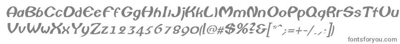 Шрифт ColumboItalic – серые шрифты на белом фоне