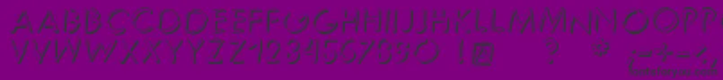 Police Reduce2maxshadow – polices noires sur fond violet