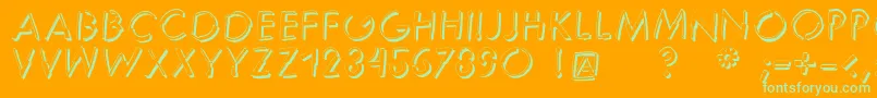 fuente Reduce2maxshadow – Fuentes Verdes Sobre Fondo Naranja
