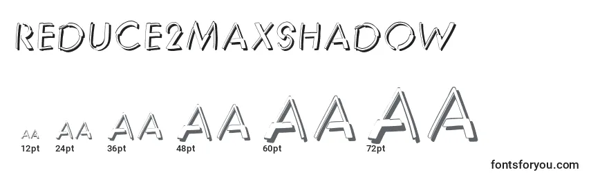 Größen der Schriftart Reduce2maxshadow