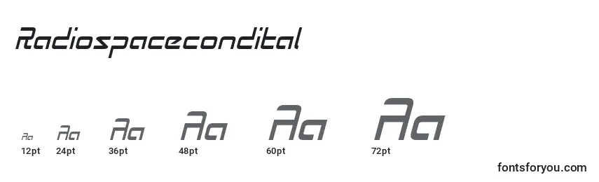 Radiospacecondital Font Sizes