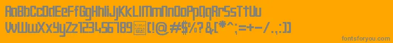 fuente DigiformDemo – Fuentes Grises Sobre Fondo Naranja
