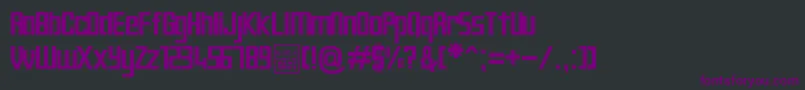 DigiformDemo Font – Purple Fonts on Black Background