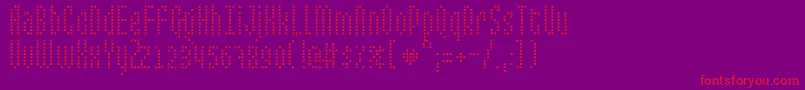 Mixe2 Font – Red Fonts on Purple Background