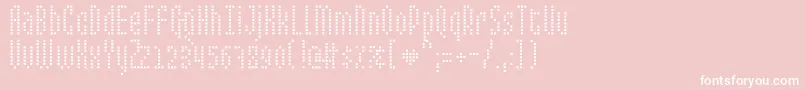 Mixe2 Font – White Fonts on Pink Background