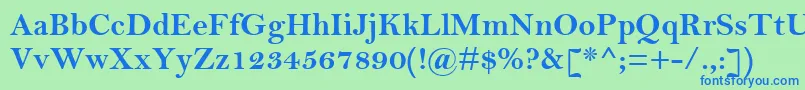 フォントBellMtРџРѕР»СѓР¶РёСЂРЅС‹Р№ – 青い文字は緑の背景です。