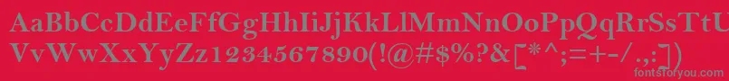 BellMtРџРѕР»СѓР¶РёСЂРЅС‹Р№ Font – Gray Fonts on Red Background