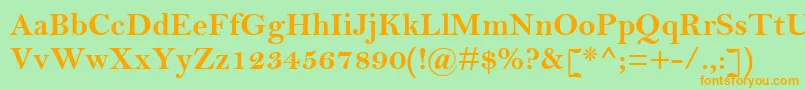 BellMtРџРѕР»СѓР¶РёСЂРЅС‹Р№ Font – Orange Fonts on Green Background