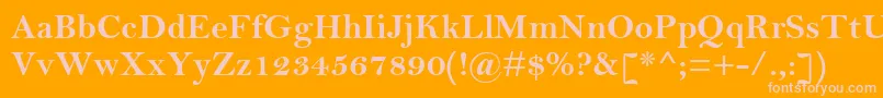 BellMtРџРѕР»СѓР¶РёСЂРЅС‹Р№ Font – Pink Fonts on Orange Background