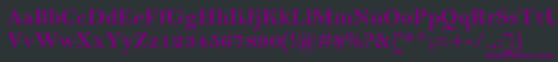 Czcionka BellMtРџРѕР»СѓР¶РёСЂРЅС‹Р№ – fioletowe czcionki na czarnym tle