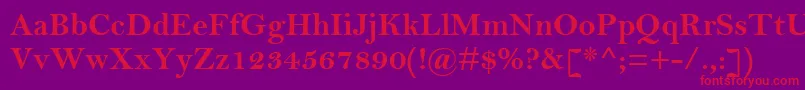 BellMtРџРѕР»СѓР¶РёСЂРЅС‹Р№ Font – Red Fonts on Purple Background