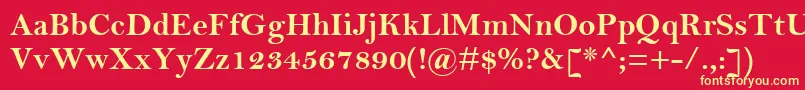 BellMtРџРѕР»СѓР¶РёСЂРЅС‹Р№ Font – Yellow Fonts on Red Background