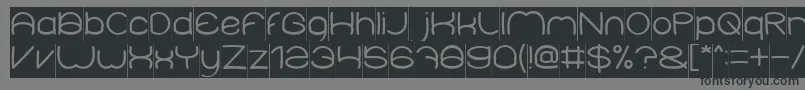 ElementaryInverse Font – Black Fonts on Gray Background