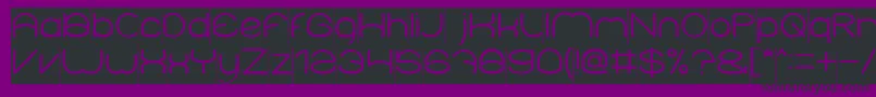 ElementaryInverse Font – Black Fonts on Purple Background