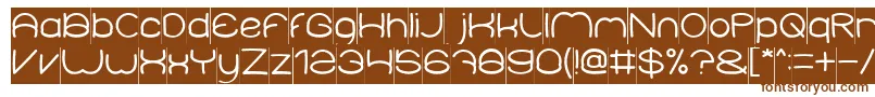 Шрифт ElementaryInverse – коричневые шрифты на белом фоне