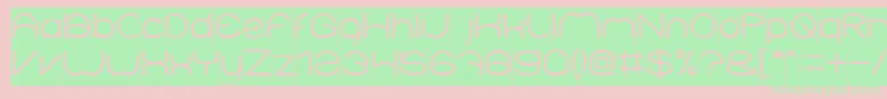 ElementaryInverse Font – Green Fonts on Pink Background