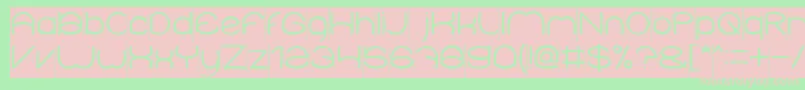 ElementaryInverse Font – Pink Fonts on Green Background