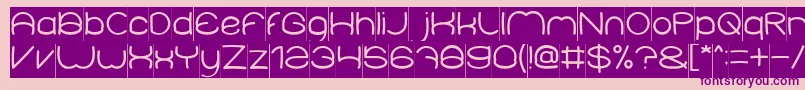ElementaryInverse Font – Purple Fonts on Pink Background