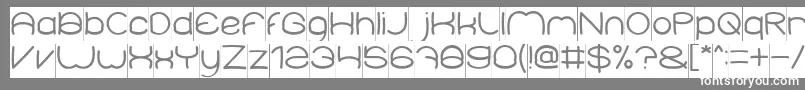 ElementaryInverse Font – White Fonts on Gray Background