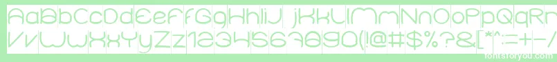 ElementaryInverse Font – White Fonts on Green Background