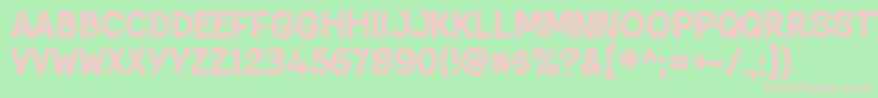 PaltimeloveRegular Font – Pink Fonts on Green Background