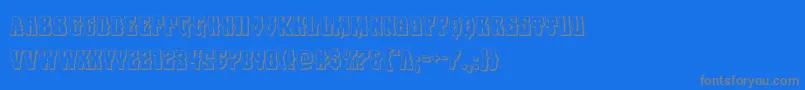 fuente Warlocksale3D – Fuentes Grises Sobre Fondo Azul