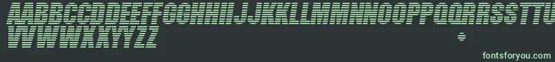 Шрифт FormerAirline – зелёные шрифты на чёрном фоне