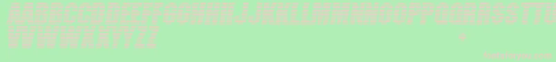 FormerAirline Font – Pink Fonts on Green Background