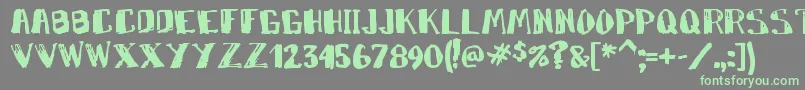Markymarker Font – Green Fonts on Gray Background