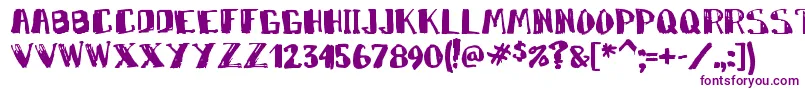 Markymarker Font – Purple Fonts on White Background