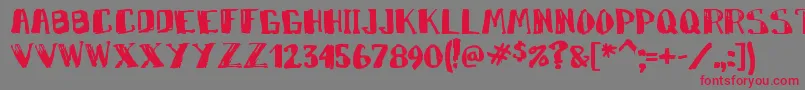 Markymarker Font – Red Fonts on Gray Background