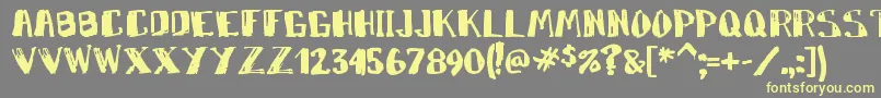 Шрифт Markymarker – жёлтые шрифты на сером фоне