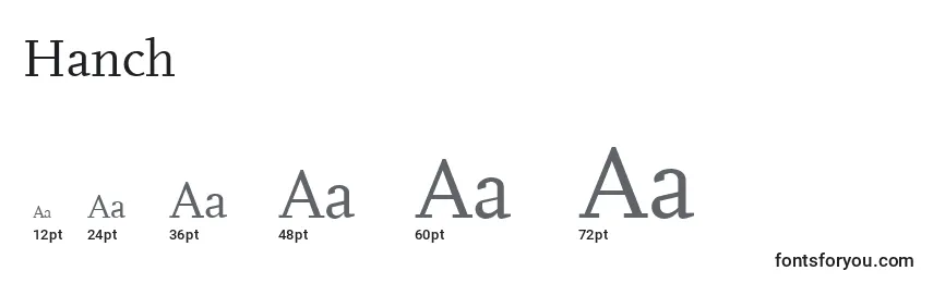 Hanch Font Sizes