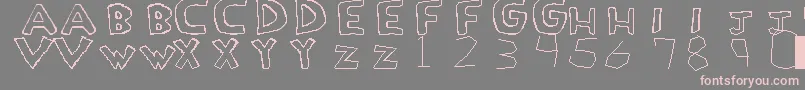 LoveDrug Font – Pink Fonts on Gray Background