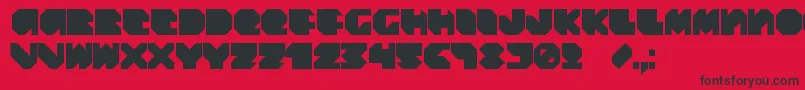 DaydreamDaily Font – Black Fonts on Red Background