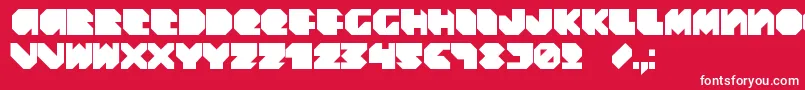 DaydreamDaily Font – White Fonts on Red Background
