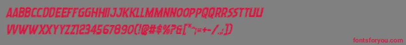 Wormcuisineacadital Font – Red Fonts on Gray Background