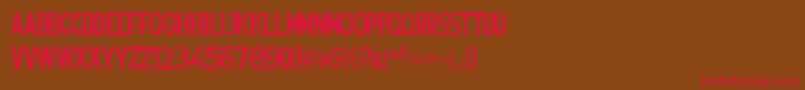 fuente Spanishstencil – Fuentes Rojas Sobre Fondo Marrón