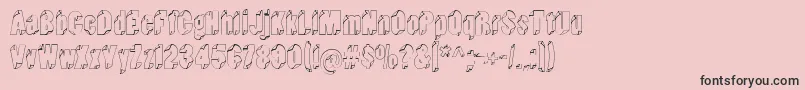 Typeinthewind Font – Black Fonts on Pink Background