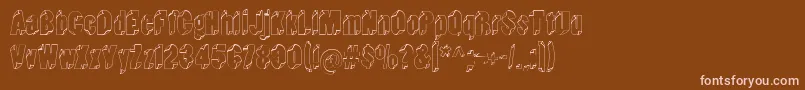 Typeinthewind Font – Pink Fonts on Brown Background