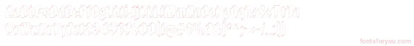Typeinthewind-Schriftart – Rosa Schriften auf weißem Hintergrund